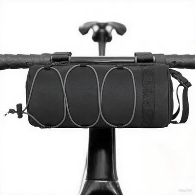 Immagine prodotto di Borsa da bici impermeabile, copertura antipioggia, custodia per manubrio, tettuccio, borsa, borsa da manubrio, borse da manubrio, tracolla rimovibile (grigio)