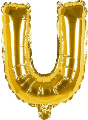 Produktbild von Folienballon U gold 36 cm
