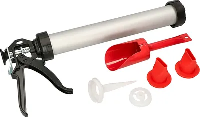 Produktbild von KOTARBAU® Mörtelpresse für Fugenmassen Spachtel 600ml Zement mit 3 Düsen + Metallschaufel