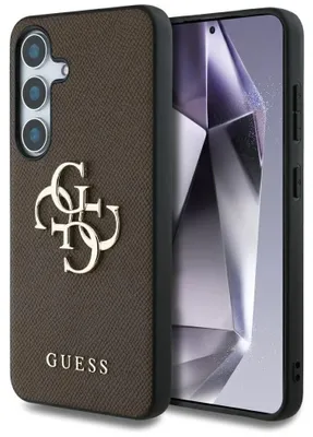 Obrázok produktu pre Puzdro Guess Grained Big 4G Logo Small Classic Logo pre Samsung Galaxy S25 Plus hnedé