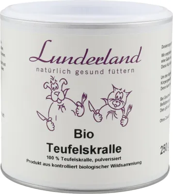 Produktbild von Lunderland BIO Teufelskralle 250g Einzelfuttermittel für Hunde und Katzen