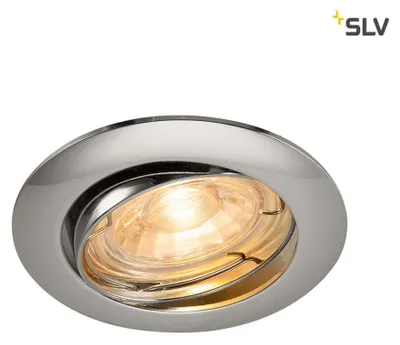 Obrázek produktu pro SLV 1000719 PIKA QPAR51 Zapuštěné stropní svítidlo otočné chromové max. 50W
