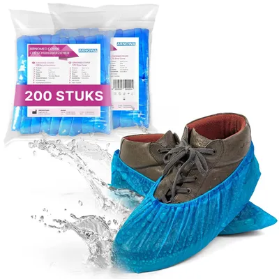 Zdjęcie produktu dla Ochraniacze na buty - Jednorazowe nakładki na buty - Wodoodporne - Niebieskie
