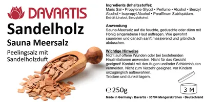 Produktbild von Davartis - Sauna Meersalz Peelingsalz Sandelholz 250g