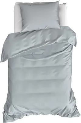 Produktbild von Moodit Bettbezug, Basil Stone Blue - 140 x 220 + 60 x 70 cm - Baumwolle