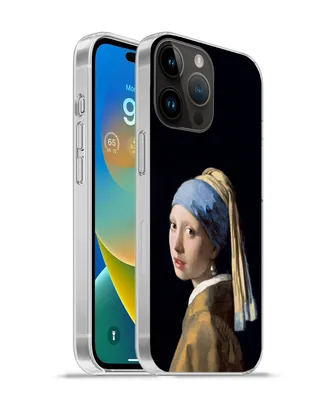 Produktbild von MuchoWow® Handyhülle Schutzhülle Hülle für Apple iPhone 14 Pro Max Mädchen mit Perlenohrring - Vermeer - Kunst Silikon Softcase Handy Hülle - Hardcover