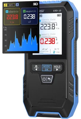 Produktbild von FNIRSI ERD-10 4-in-1 EMF-Messgerät für elektrische und magnetische Felder mit Farbdisplay