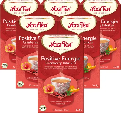 Produktbild von 6 x YOGI TEA Positive Energie | 6 x 30,6g