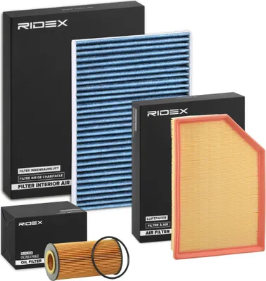 Produktbild von RIDEX Filterset Inspektionspaket Filtersatz für VOLVO XC60 (156) V70 III (135) V60 (155, 157) XC70 II Kombi (136) S60 II (134)