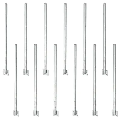 Produktbild von Universalpfosten | direkt gegen Platte geschweißt | zum Anschrauben | Länge 1150 mm | Pfosten 30 x 30 mm