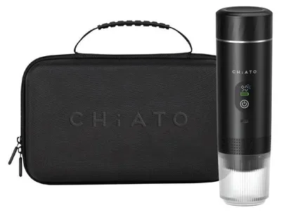 Obrázok produktu pre CHiATO brewPLAY – Súprava prenosnej kávovary na espresso pre cestovanie – čierna