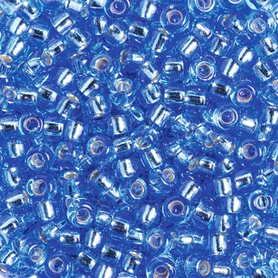 Produktbild von Miyuki-Rocailles, 2,5 mm, 12 g silverlined light safir