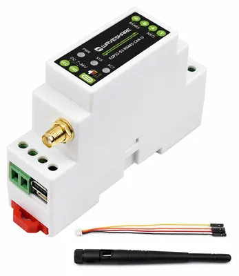 Produktbild von WAVESHARE ESP32-S3 Microcontroller mit RS485 und CAN, Wi-Fi/Bluetooth, Hutschienen-Gehäuse, Industrie, KI-generiertes Bild