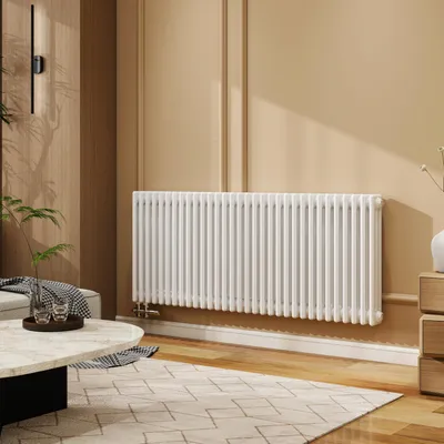Produktbild von Duschparadies Traditioneller Heizkörper 600x1460mm Dreilagig Weiß Seitenanschluss 2177W
