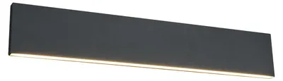 Obrázek produktu pro Ploché stmívatelné nástěnné svítidlo LED Up and Down Light v antracitové barvě 47 cm - Světla do chodby
