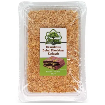 Produktbild von FISTIKCI geröstetes Kadayif Engelshaar Teigfäden zur Herstellung von Dubai Style Schokolade 200g