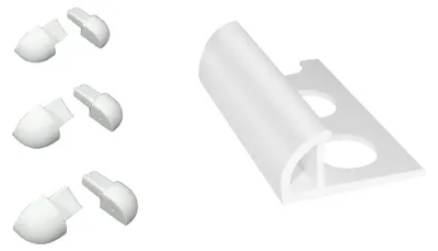 Immagine prodotto di capsule per profilo 'jolly' h. 10 mm - bianco