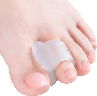 Produktbild von Zehenstrecker, 10x Gel Zehenspreizer für Bunion Korrektur, überlappende Zehen (Transparente Silikon Zehentrenner)
