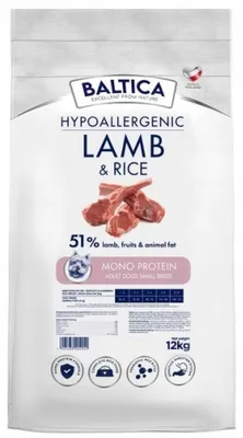 Produktbild von BALTICA Nutraceutic Hypoallergenic S Lamb with rice - trockenfutter für Hunde - 12kg