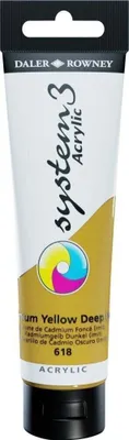 Obrázok produktu pre Daler Rowney System3 Akrylová farba Cadmium Yellow Deep Hue 150 ml 1 ks