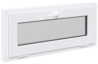 Immagine prodotto di vidaXL Finestra da cantina RISOR 90 x 40 cm in PVC e vetro, bianco