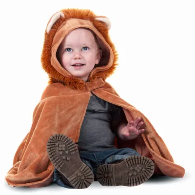 Immagine prodotto di Mantello da leone per bambini - Il piccolo re della giungla per bambini di 2-3 anni