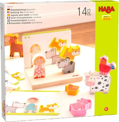 Produktbild von HABA Kleinkindwelt Stapelspielzeug Bauernhof 1306707001