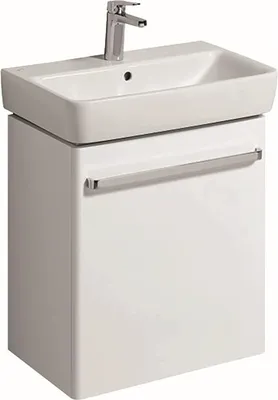 Produktbild von Geberit Waschtischunterschrank RENOVA COMPACT 550 x 604 x 367 mm Lack weiß hochglanz