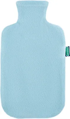 Produktbild von Sensiplast Wärmflasche  Germany - mit Fleece Bezug Hellblau