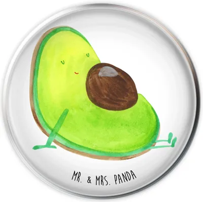 Produktbild von Mr. & Mrs. Panda Waschbecken Stopfen Avocado Schwangerschaft - Weiß - Geschenk, waschbeckenstöpsel, Liebe, Avocadokern, Ablaufgarnitur, Schwanger, abfluss stöpsel, Baby