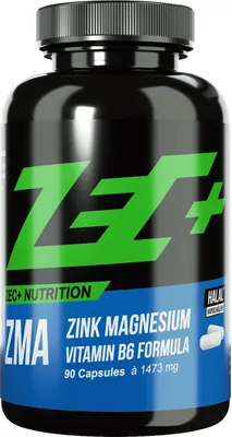 Produktbild von ZEC+ Zink Kapseln ZMA mit Zink + Magnesium + Vitamin B6 90 Stück
