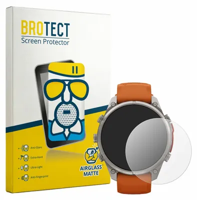Produktbild von BROTECT Entspiegelungs Schutzglas für Garmin Fenix 9 Pro (47 mm) Schutzfolie Panzer Folie Glas Display Schutz matt
