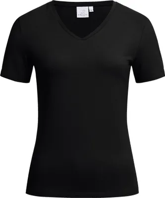Produktbild von Greiff SHIRTS Damen T-Shirt Kurzarm V-Neck Regular-Fit Schwarz S