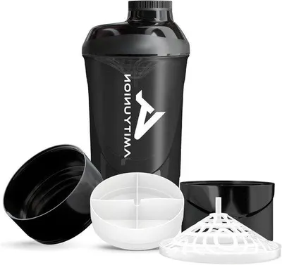 Obrázok produktu pre Fitness šejker 700 ml, čierny, bez BPA
