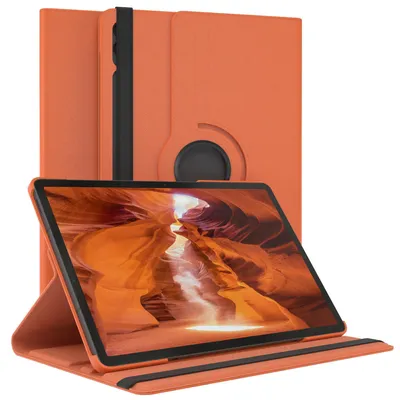 Produktbild von EAZY CASE - Tablet Hülle für Samsung Galaxy Tab S9 FE Plus Schutzhülle, Tablet Case 360° drehbar in Orange