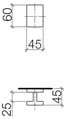 Produktbild von Dornbracht Türgriff Deque 138x88x90 chrom, 11000980-00