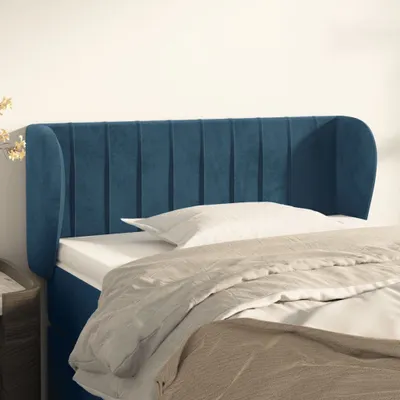 Produktbild von Design Möbel Kopfteil mit Ohren Dunkelblau 83x23x78/88 cm Samt - 2024 Neu