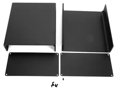 Productafbeelding van Aluminiumbehuizing, PCB-aansluitdoos, printplaataccessoires, zandzwart, voor GPRS