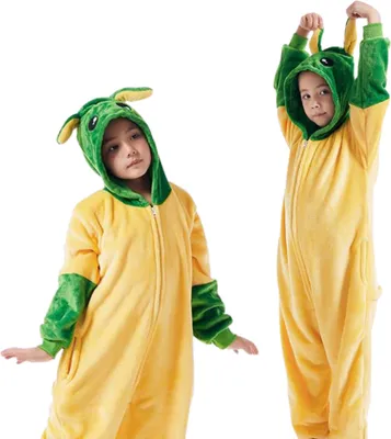 Produktbild von Pyjama Onesie Kigurumi Kostüm für Kinder Baby Yoda 110