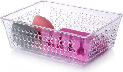 Obrázek produktu pro Průhledný úložný box s perforovanými stranami