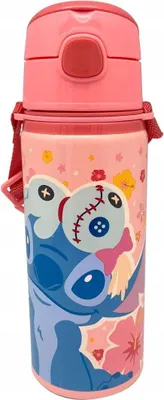 Obrázek produktu pro Hliníková láhev Disney Lilo & Stitch 600 ml s háčkem