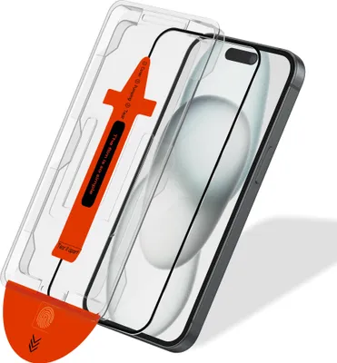 Obrázek produktu pro 1-balení iPhone 15 Ochranné sklo na displej - Tvrzené sklo | [Automatická instalace] - Bez bublin