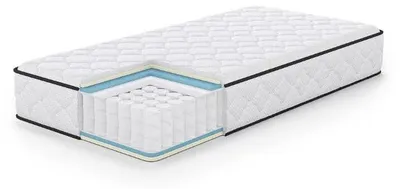 Immagine prodotto di Materasso a molle insacchettate 90x200, altezza H3, con 7 zone di comfort e rivestimento impermeabile
