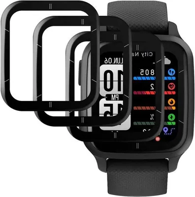 Productafbeelding van Schermbeschermers - Gehard Glas - Smartwatch Bescherming - Krasbestendig 9H - 2 Stuks - Transparant