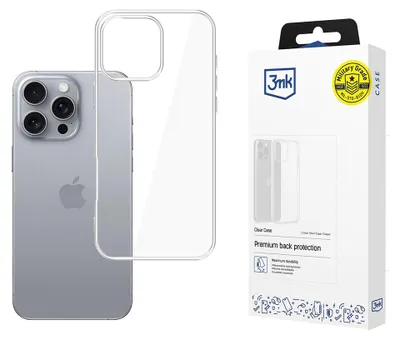 Zdjęcie produktu dla 3MK Clear Case, Pokrowiec, Apple, Iphone 16 Pro Max, 17,5 cm (6.9"), Przezroczysty