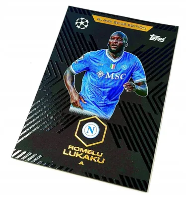 Image de Match Attax Extra 2025/26 Card. Romelu Lukaku No. Be 8 / Black Edge