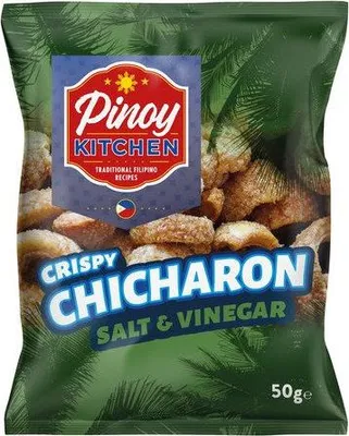 Immagine prodotto di Pinoy Kitchen | Chicharone aceto - 50 g - Cotiche di maiale croccanti - Snack filippini - Senza allergeni