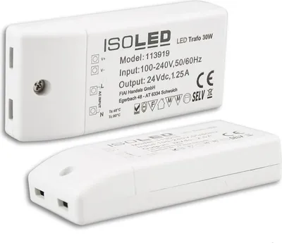 Produktbild von ISOLED LED Trafo 24V/DC, 0-30W, kompakt, SELV