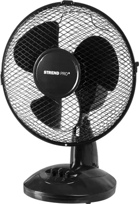 Obrázek produktu pro Stolní ventilátor Strend Pro, černý, 23 cm, 25 W