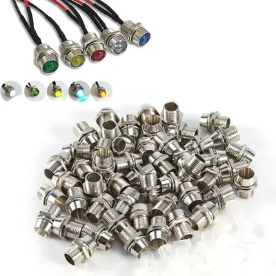 Productafbeelding van LED Houder - Licht Socket - Elektronica Experimenten - Waterdicht Gegalvaniseerd - 50 stuks - Zilver